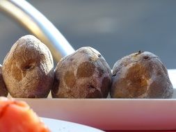 canarian wrinkly potatoes, traditional boiled potato dish