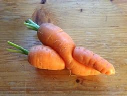 two carrots as one