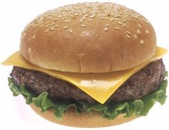 cheeseburger with sesame