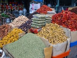 variety of spices on the market