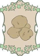potatoes root drawing