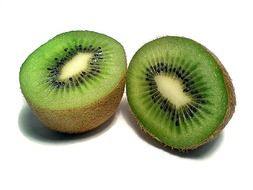 two halves of kiwi