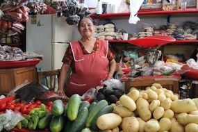 Indian market in Mexico