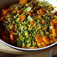 dainty vegetables pan