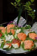 yummy seafood on ice