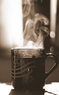 a cup of hot tea for breakfast