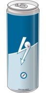 graphic image of a tin can with a drink