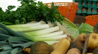 leeks and vegetables