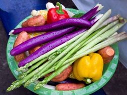 A lot of vegetables in a plate