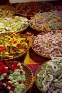 colorful sweets in the market