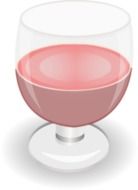 graphic image of a glass with a pink drink