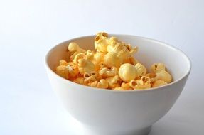 cheese popcorn in a plate