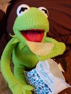 portrait of kermit frog toy