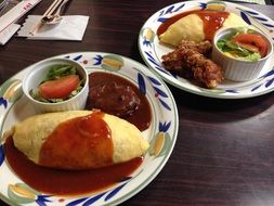 bob omurice dish for Breakfast