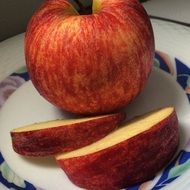 Healthy apple fruit on a plate
