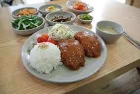 cutlet with rice in South Korea