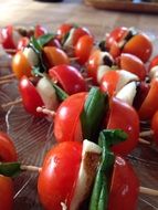 fresh and beautiful tomato and basil