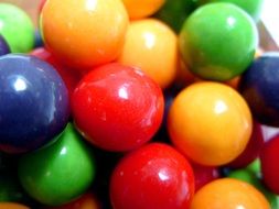 multi-colored gobstopper candy