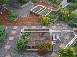 Urban farming in the garden