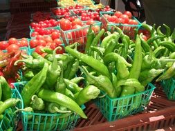 veggies pepper and tomatoes