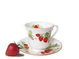 cup and strawberry