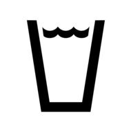 water glass beverage vector icon