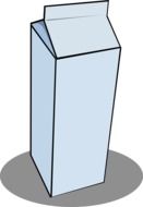 carton pack for juice or drink, illustration