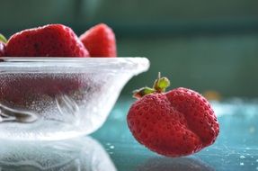 fresh and beautiful strawberries