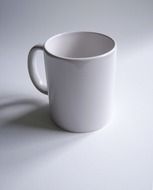 white ceramics mug