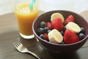 fruit and juice as a healthy food