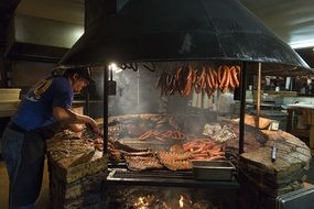 huge barbecue