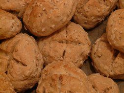 homemade pastries with sesame