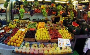 colorful fruit at central market in valence