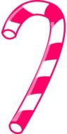 pink and white candy cane, illustration