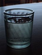 glass with still water