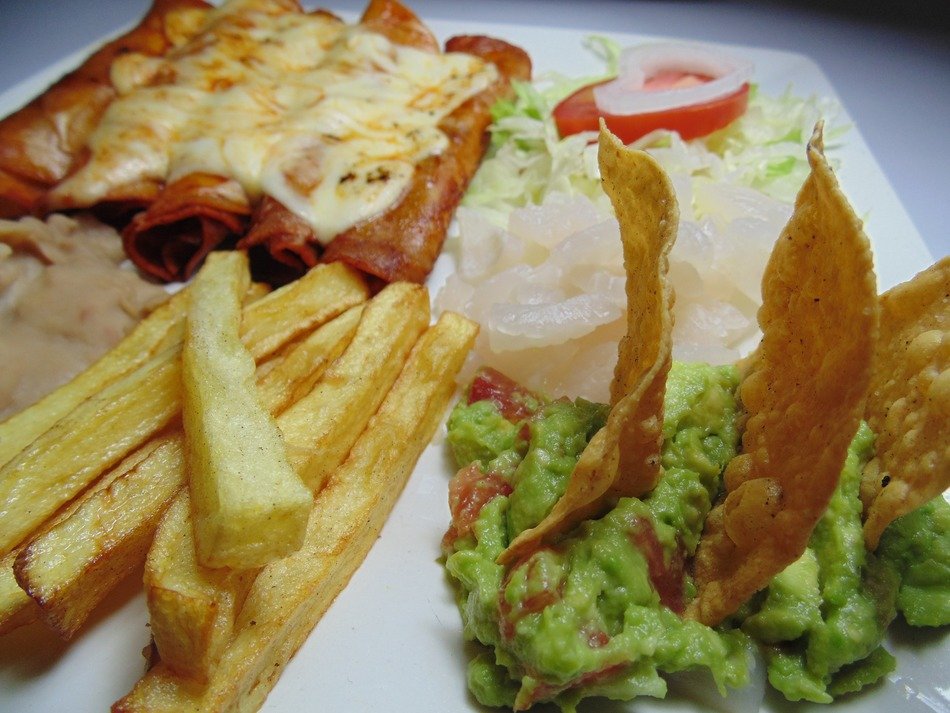 plate full of food