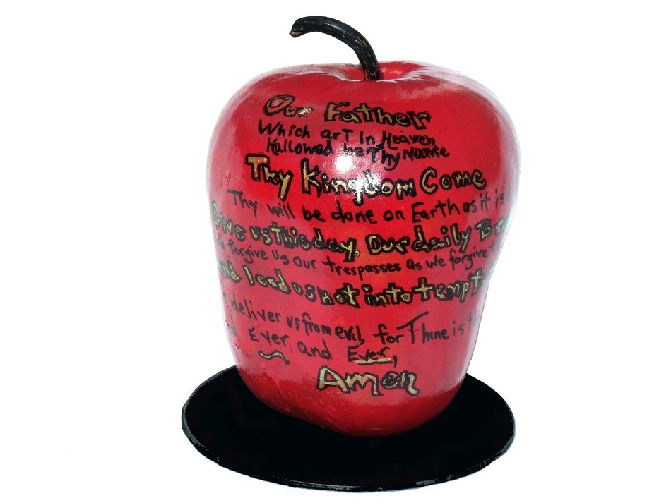 gift apple in the inscriptions