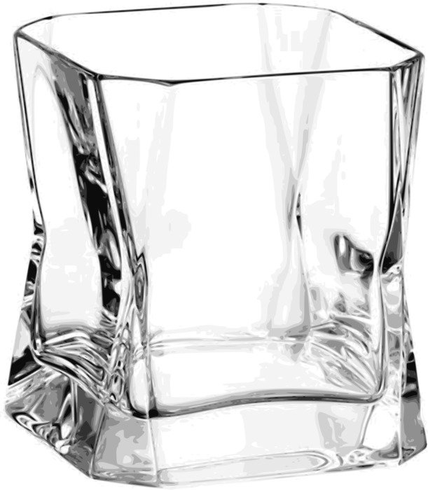 аn empty curved glass