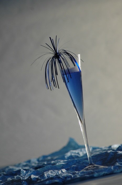 beautiful blue drink