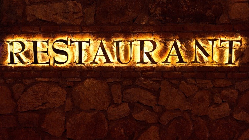 name of the restaurant in night light