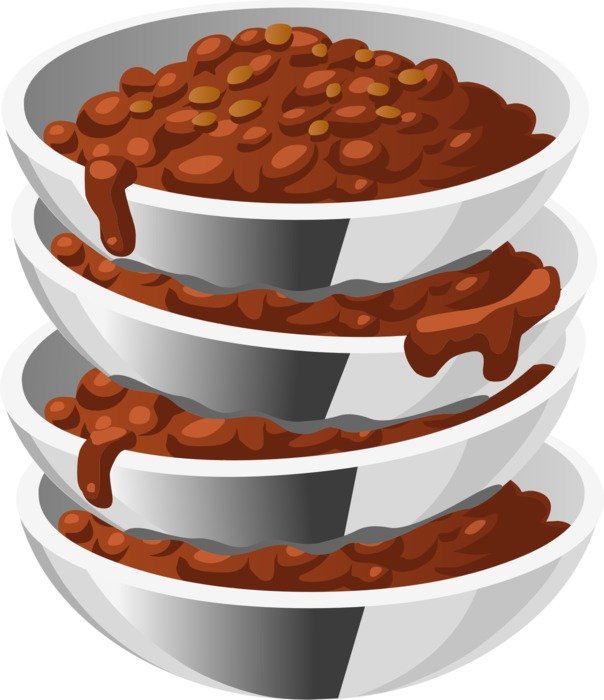 brown beans in bowls