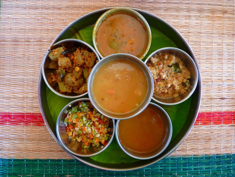 Thali - a dish of Indian and Nepalese cuisine