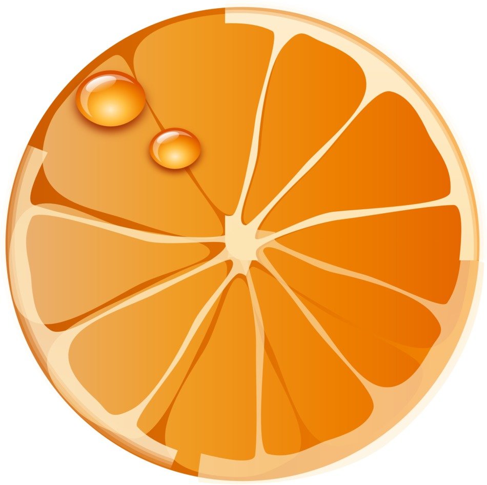 orange with drop drawing