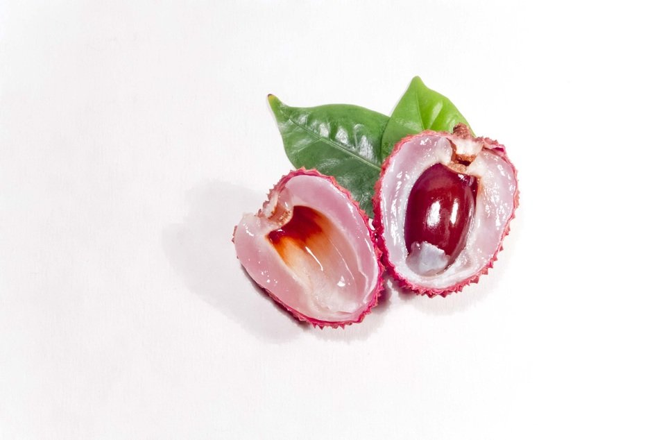 lychee in section