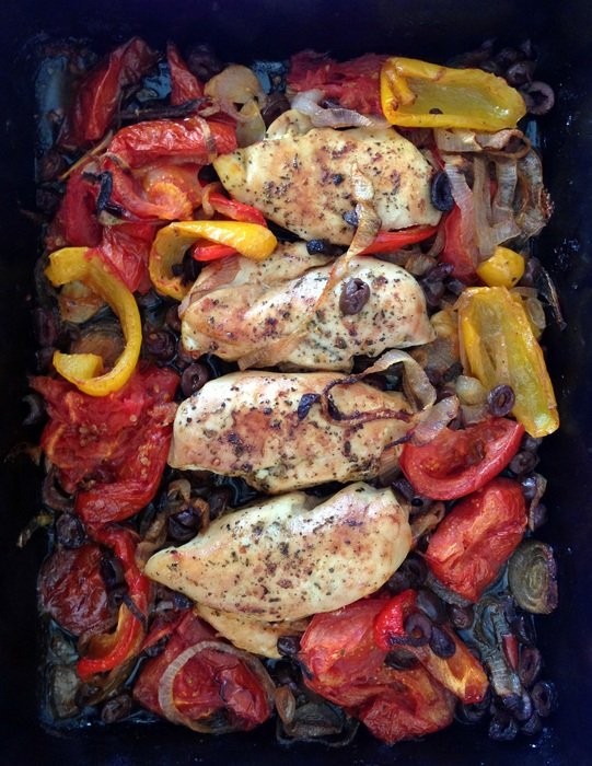 chicken with peppers