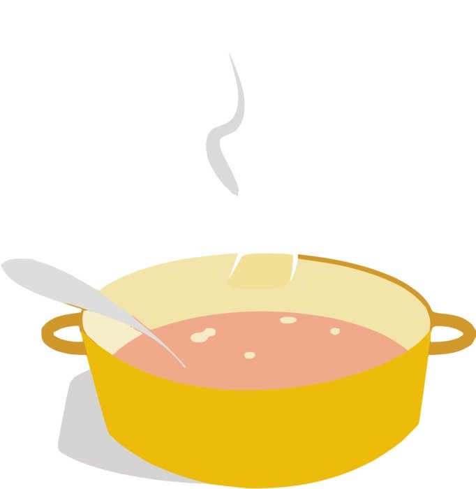 clipart,picture of hot pink soup