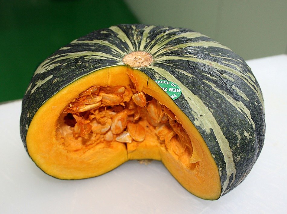 section of sweet pumpkin