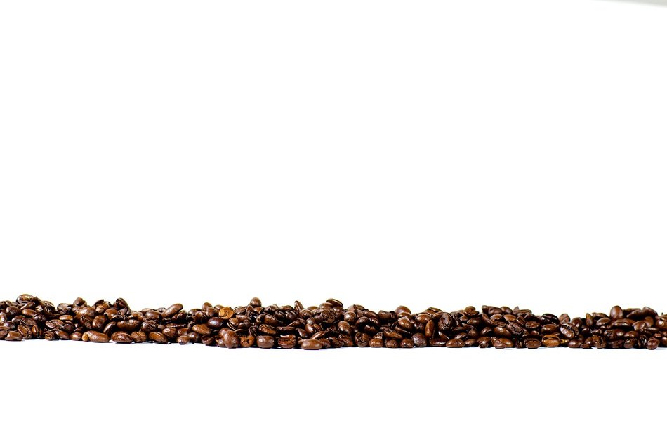 track of coffee beans