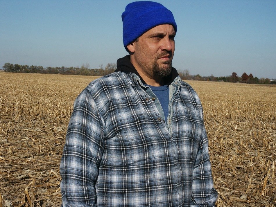 the man in the cornfield