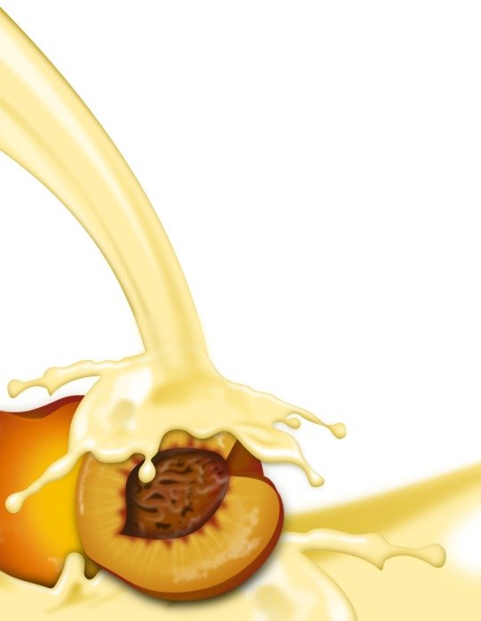 fruit with milk